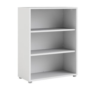 Futura hvid bogreol med 2 hylder 89,2  x 113,4 cm 