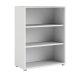 Futura hvid bogreol med 2 hylder 89,2  x 113,4 cm 