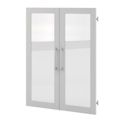 Futura hvid lgepakke med glasdre, passer til alle Futura reoler