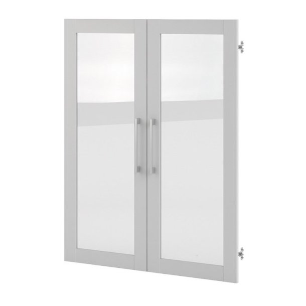 Futura hvid lgepakke med glasdre, passer til alle Futura reoler