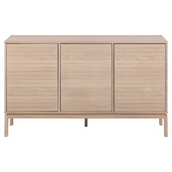 Tisvilde sknk 135 cm i hvidpigmenteret olieret egefiner og push open funktion