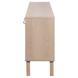 Tisvilde sknk 180 cm i hvidpigmenteret olieret egefiner og push open funktion