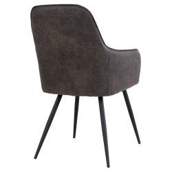 San Francisco spisebordsstol med armln, i gr microfiber