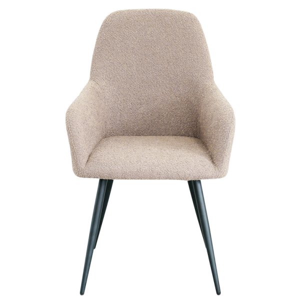 San Francisco spisebordsstol med armln i beige Boucl