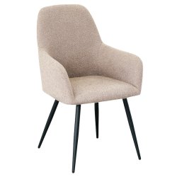 San Francisco spisebordsstol med armln i beige Boucl