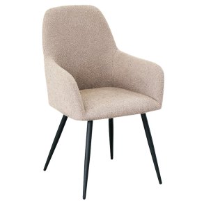 San Francisco spisebordsstol med armln i beige Boucl