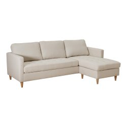 Milano Lounge sofa l lys sand farvet stof 