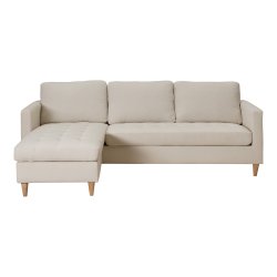 Milano Lounge sofa l lys sand farvet stof 