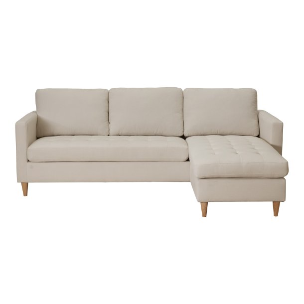 Milano Lounge sofa l lys sand farvet stof 