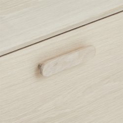 Egeskov sofabord i hvidolieret ege finr 120 x 75 cm, 2 skuffer med soft close