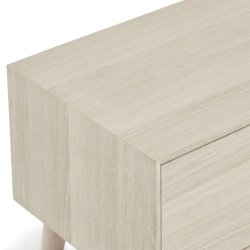 Egeskov TV bord i hvidolieret ege finr 160 x 42 cm med opbevaring og soft close