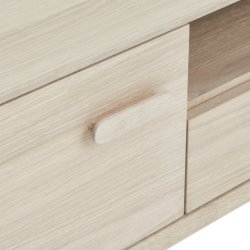 Egeskov TV bord i hvidolieret ege finr 160 x 42 cm med opbevaring og soft close