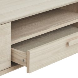Egeskov TV bord i hvidolieret ege finr 160 x 42 cm med opbevaring og soft close