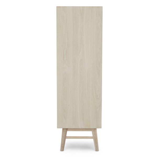 Egeskov sknk i hvidolieret ege finr 130 x 100 cm med soft close lger og skuffer