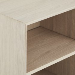 Egeskov sknk i hvidolieret ege finr 130 x 100 cm med soft close lger og skuffer