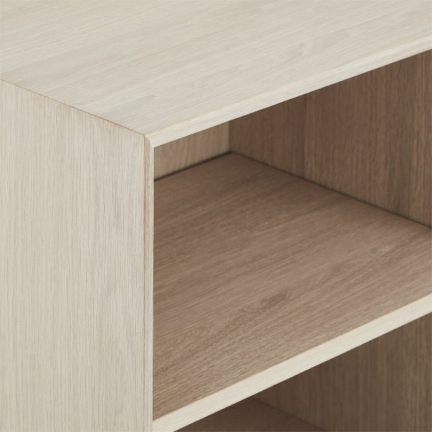 Egeskov sknk i hvidolieret ege finr 130 x 100 cm med soft close lger og skuffer