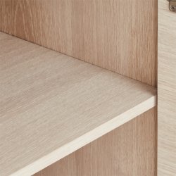 Egeskov sknk i hvidolieret ege finr 212 x 42 cm med 4 sektioner med soft close