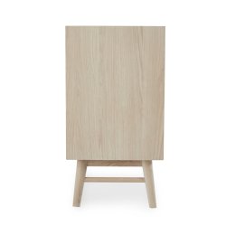 Egeskov sknk i hvidolieret ege finr 212 x 42 cm med 4 sektioner med soft close