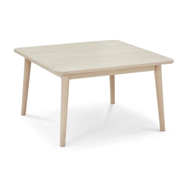 Tsinge sofabord i hvidolieret ege finr 90 x 90 cm 