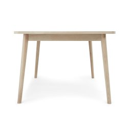 Tsinge spisebord i hvidolieret ege finr 200(300) x 100 cm med tillgsplader