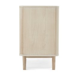 Tsinge sknk i hvidolieret ege finr 180 x 45 cm, 3 sektioner med soft close