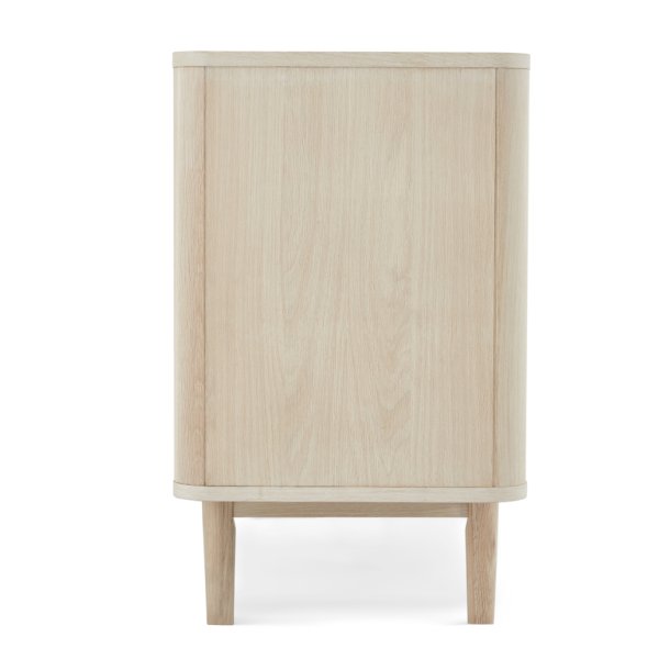 Tsinge sknk i hvidolieret ege finr 180 x 45 cm, 3 sektioner med soft close