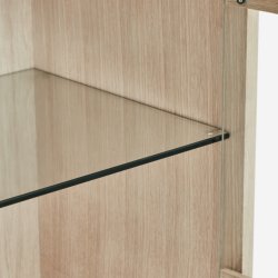 Tsinge sknk i hvidolieret ege finr 146 x 124 cm med soft close og indbygget LED lys