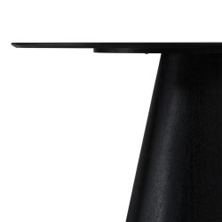 Samba ovalt spisebord 160x90 cm i ege finr sort