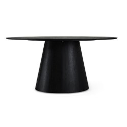 Samba ovalt spisebord 160x90 cm i ege finr sort