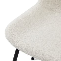 Bear spisebordsstol i Boucl stof hvid