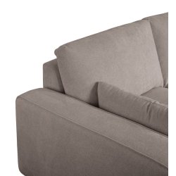 Santa Monica sofa med chaiselong til hjre i sandfarvet mbelstof