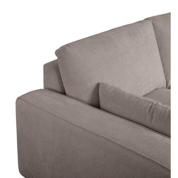 Santa Monica sofa med chaiselong til hjre i sandfarvet mbelstof