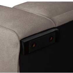 Santa Monica sofa med chaiselong til hjre i sandfarvet mbelstof