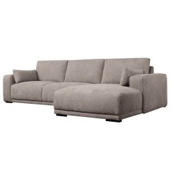 Santa Monica sofa med chaiselong til hjre i sandfarvet mbelstof