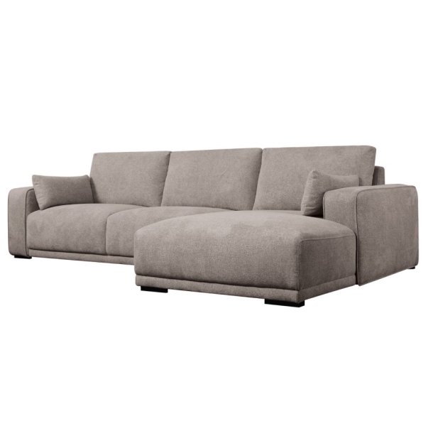 Santa Monica sofa med chaiselong til hjre i sandfarvet mbelstof
