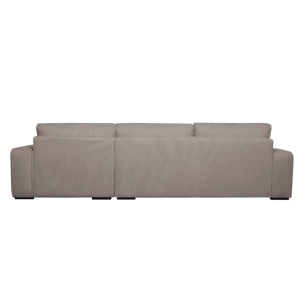 Santa Monica sofa med chaiselong til hjre i sandfarvet mbelstof