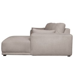 Santa Monica sofa med chaiselong til hjre i sandfarvet mbelstof