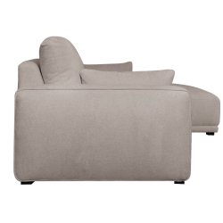 Santa Monica sofa med chaiselong til hjre i sandfarvet mbelstof