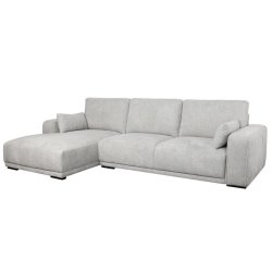 Santa Monica sofa med chaiselong til venstre i grt mbelstof