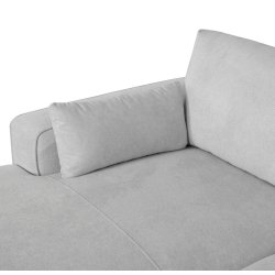 Santa Monica sofa med chaiselong til venstre i grt mbelstof