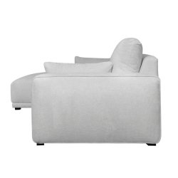 Santa Monica sofa med chaiselong til venstre i grt mbelstof