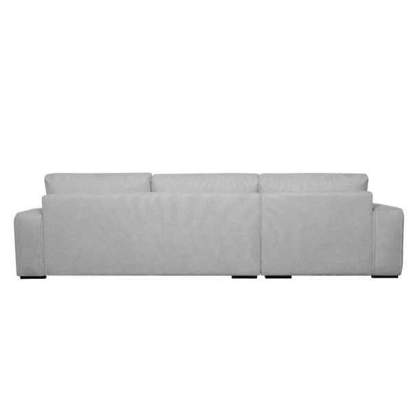 Santa Monica sofa med chaiselong til venstre i grt mbelstof