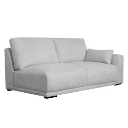 Santa Monica sofa med chaiselong til venstre i grt mbelstof