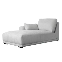 Santa Monica sofa med chaiselong til venstre i grt mbelstof