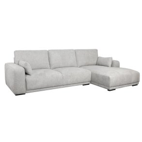 Santa Monica sofa med chaiselong til hjre i grt mbelstof