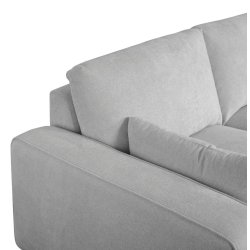 Santa Monica sofa med chaiselong til hjre i grt mbelstof