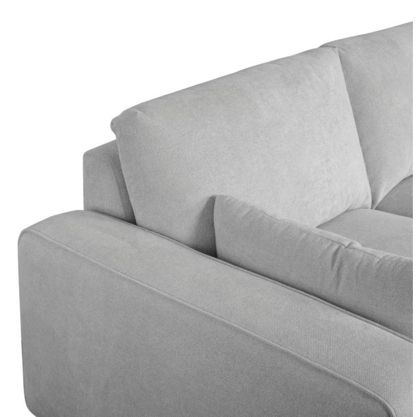 Santa Monica sofa med chaiselong til hjre i grt mbelstof