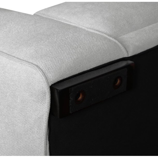 Santa Monica sofa med chaiselong til hjre i grt mbelstof