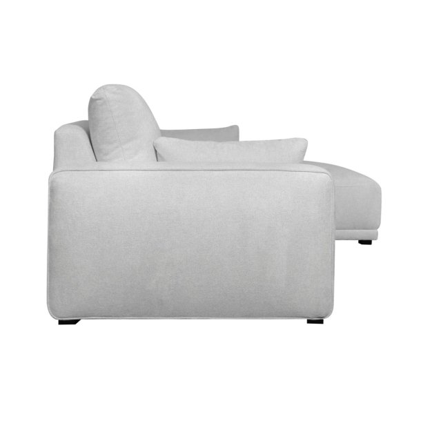 Santa Monica sofa med chaiselong til hjre i grt mbelstof