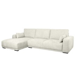 Santa Monica sofa med chaiselong til venstre i cremefarvet mbelstof